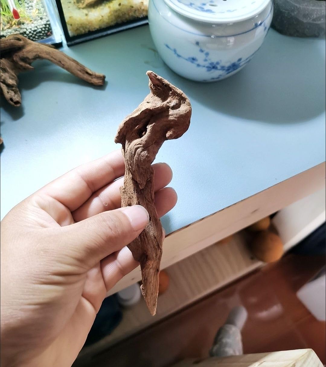 Small Natural Driftwood for Aquarium Styling Carefully Selected Natural Aquarium Decor Driftwood for Reptile Tank Reptile Tank Wood Decor (Driftwood 4-6inch 4pcs)