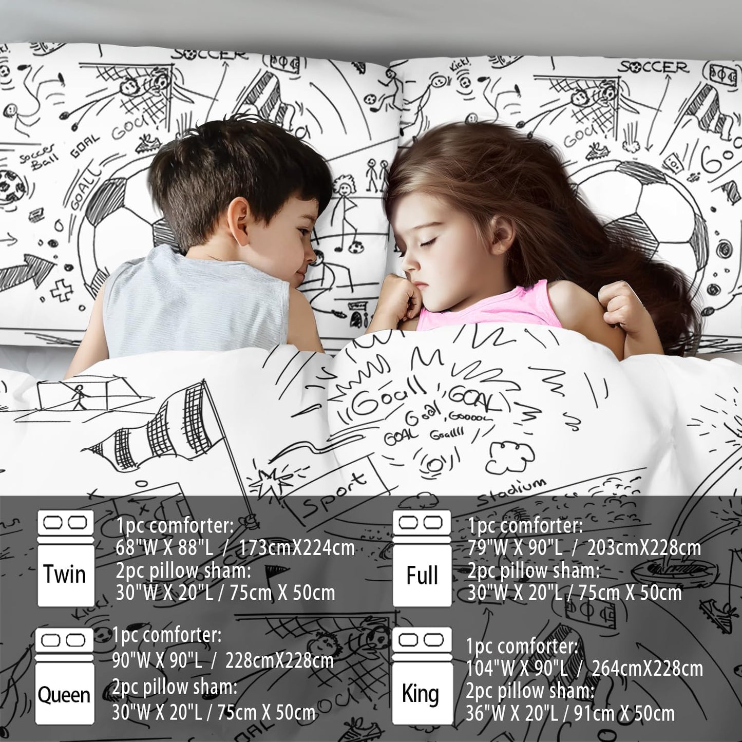 Football Sports Comforter Sets for Boys Twin,Soccer Comforter Sport Bedding for Boys Room,Gaming Bed Soccer Bedding Twin Set,Games Quilt Bedroom Bed Decor Kids and Teen