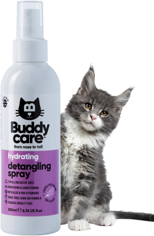 Detangling Spray for Cats - Effective Cat Matted Fur Remover and Detangle Spray to Promote a Healthy Coat, Easily Removes Matted Hair for a Smooth and Shiny Coat
