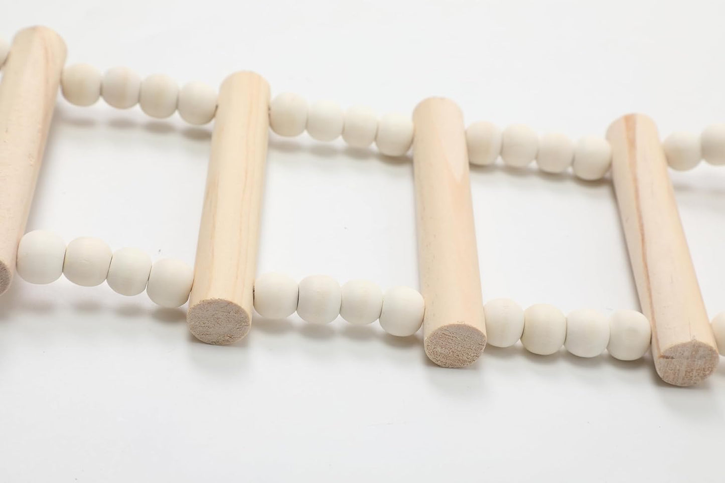 SIMENA Wooden Climbing Ladder for Birds & Hamsters, Interactive Swing & Ladder Toys for Small Pets – Ideal for Hamsters, Birds, Parrots, Squirrels, and Sugar Gliders (16 ladders, 36")