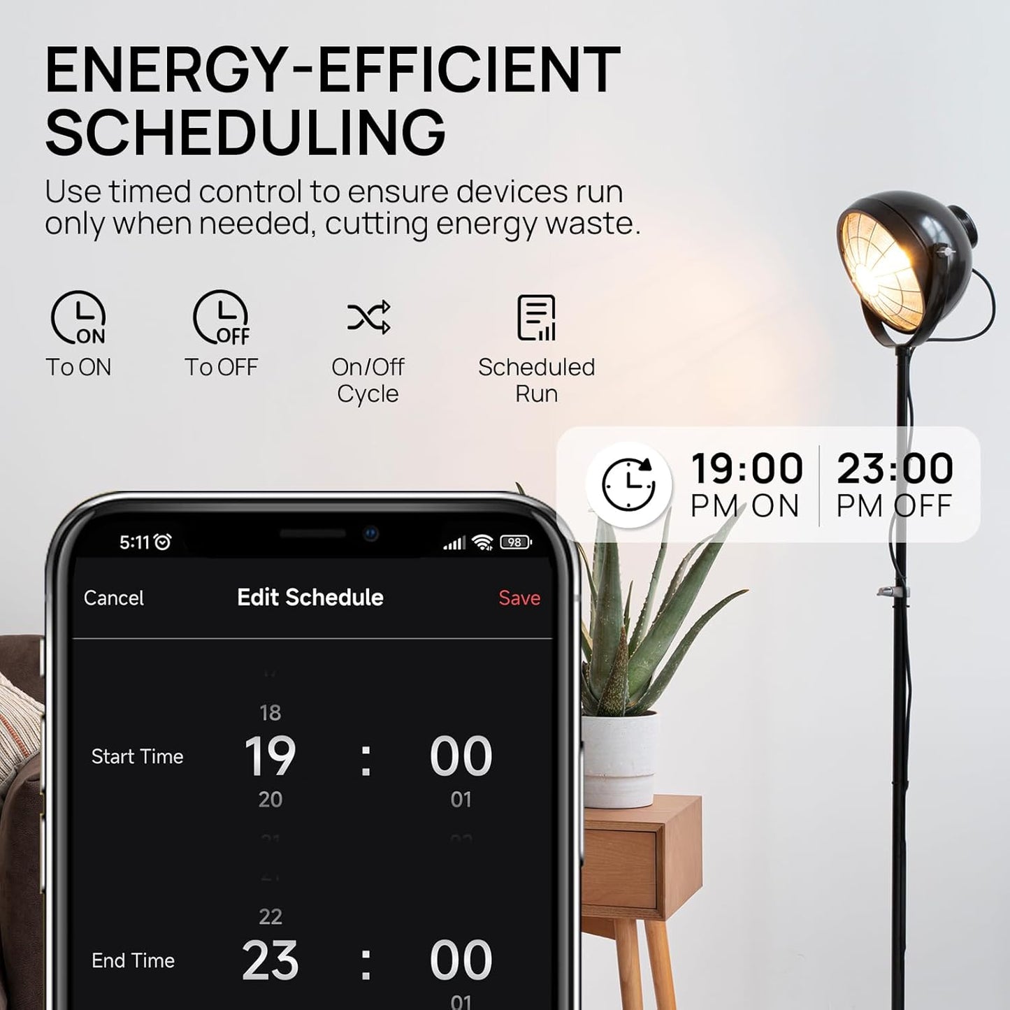 TURBRO Smart Temperature Controller Heating Cooling, WiFi-Enabled Thermostat with Timer and Temperature Monitoring for Home Brewing, Seedling, Greenhouse, and Reptile Terrarium, TC01