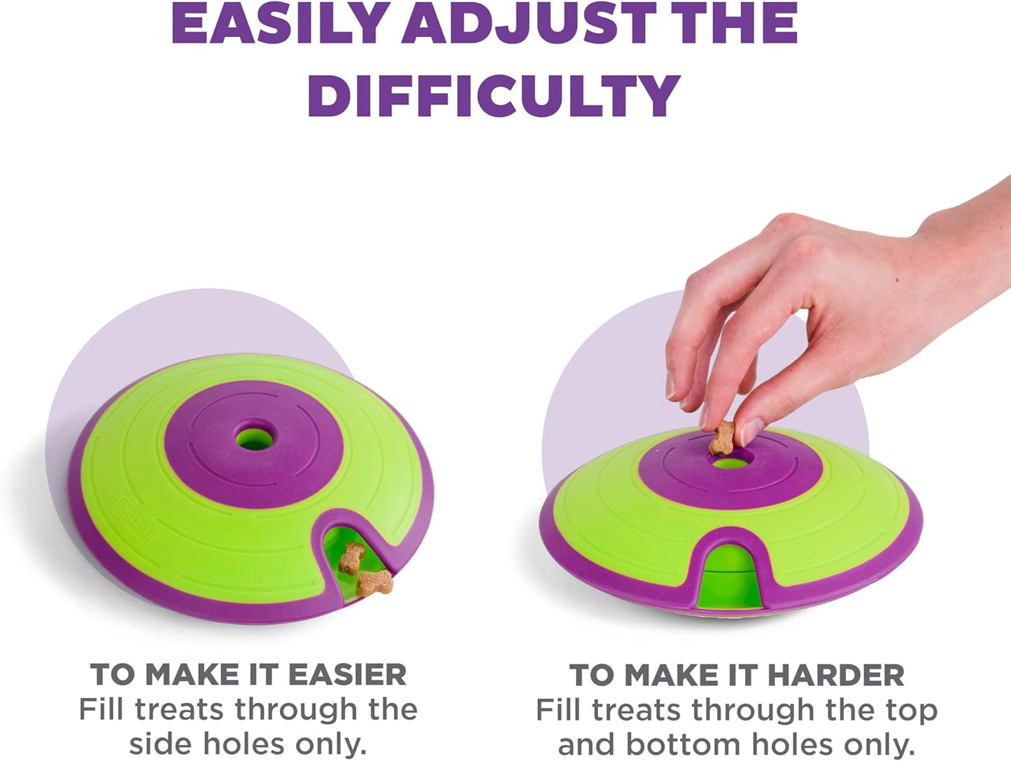 Outward Hound by Nina Ottosson Dog Treat Maze Dog Puzzle Enrichment Toy, Level 2 Intermediate, Green