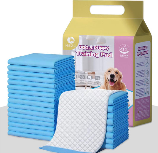 NEZO Dog and Puppy Training Pads，Extra Large 30 x 36 inch-180 Count Pee Pads with Leak-Proof and Super Absorbent…