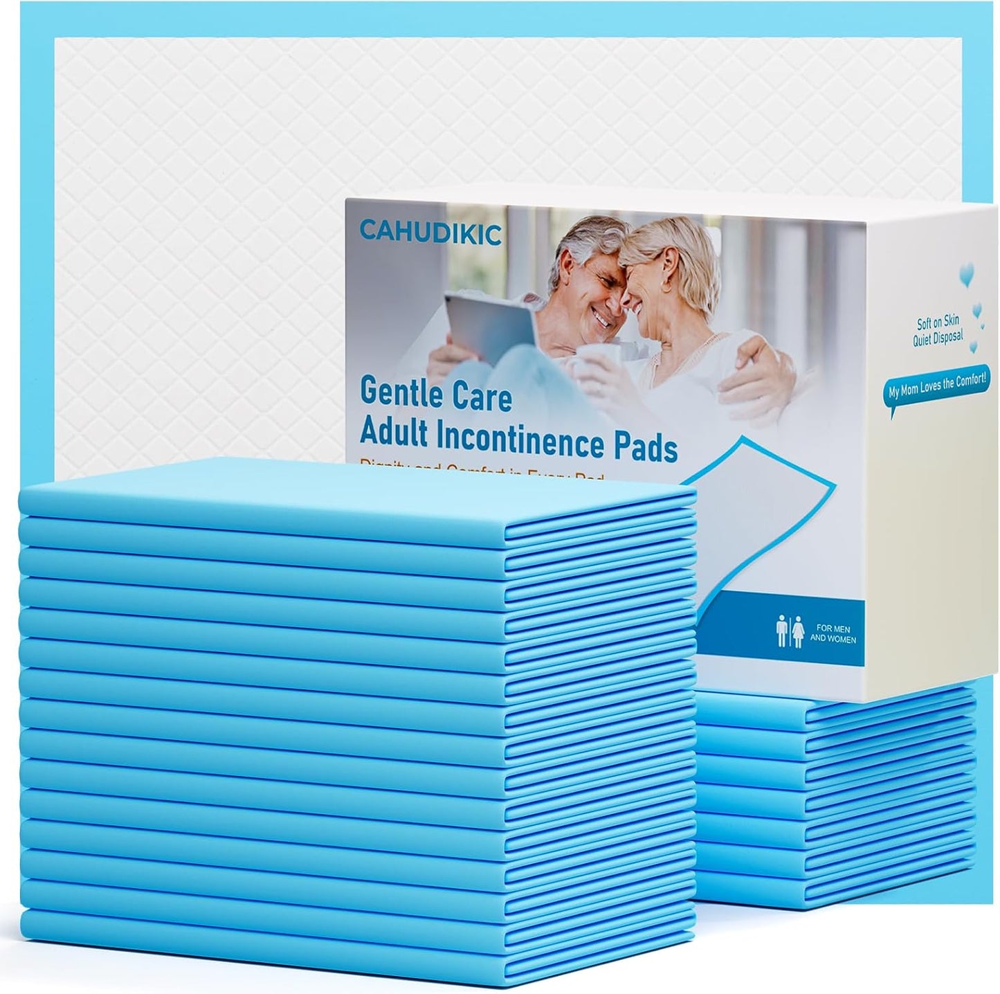 Bed Pads Disposable Adult 40"x40" 60 Count, Extra Large Chucks Incontinence Underpads, Super Absorbent & Leakproof Chux Pads, Pee Pads for Pets, Adults & Kids, Puppy Training Pads
