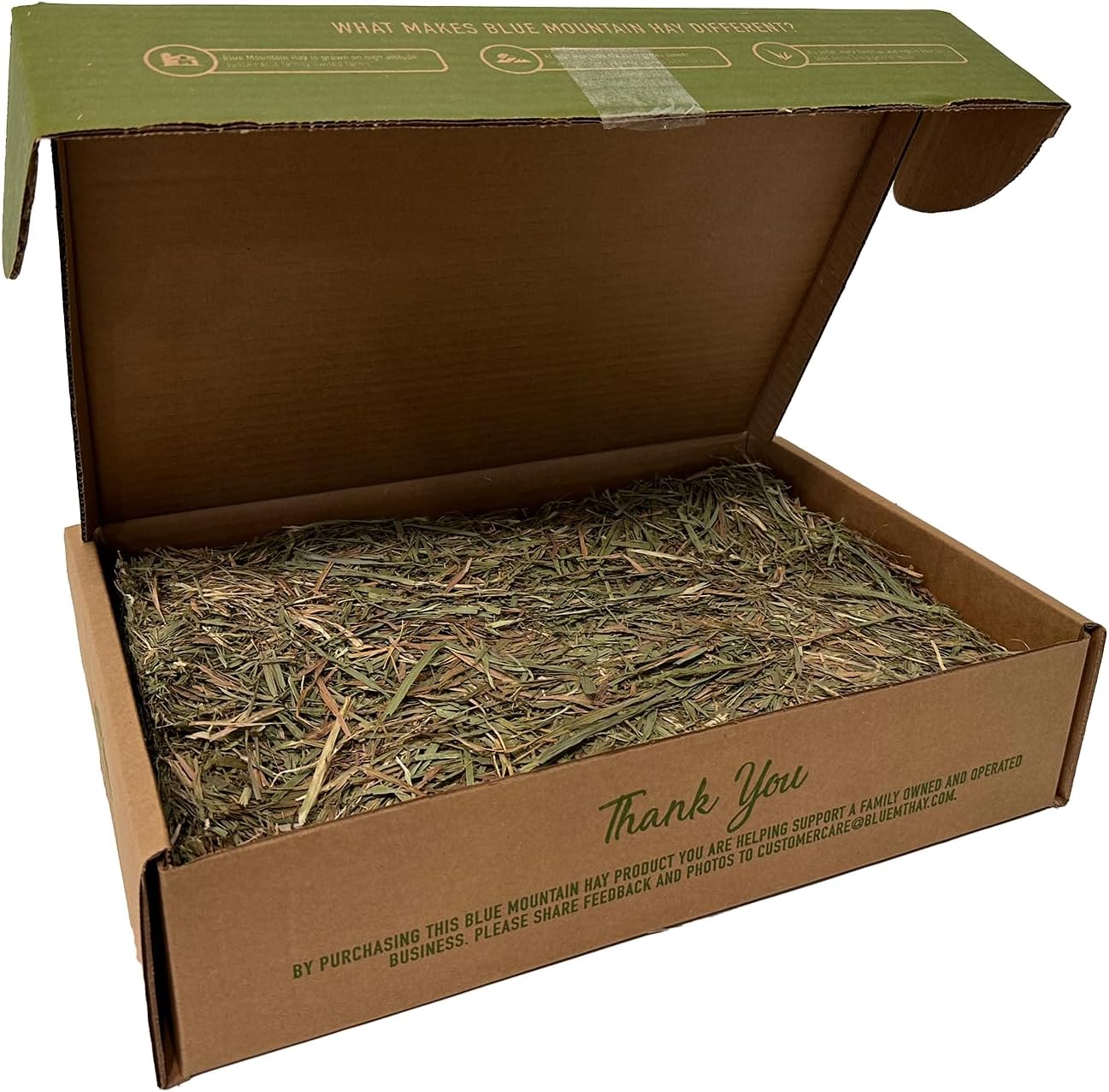 Blue Mountain Hay | Fresh Timothy Hay (25 Pounds) | Great for All Ages | High-Altitude Hay Pet Food for Rabbits, Guinea Pigs, Chinchillas, Hamsters, and Other Small Pets