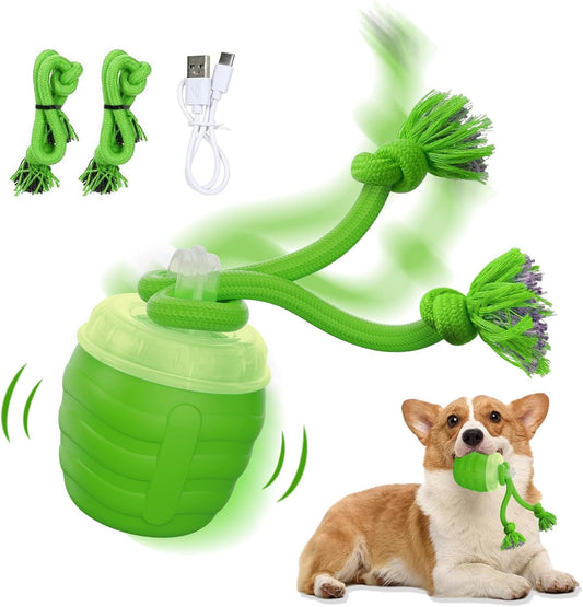 Interactive Dog Toys - [2025 Newly Upgraded] Motion Activated Ball for Small/Medium/Large Dogs, Automatic Moving Dog Toy Wicked Ball for Boredom & Training, Music, USB Rechargeable (Green)
