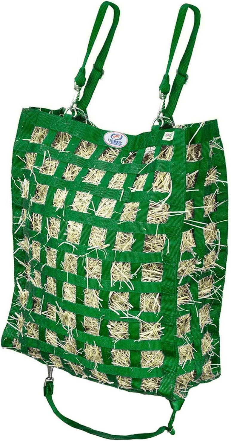 Derby Originals Superior Slow Feeder Horse Hay Bag with Super Tough Bottom and 1 Year Warranty
