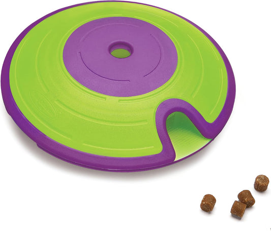Outward Hound by Nina Ottosson Dog Treat Maze Dog Puzzle Enrichment Toy, Level 2 Intermediate, Green