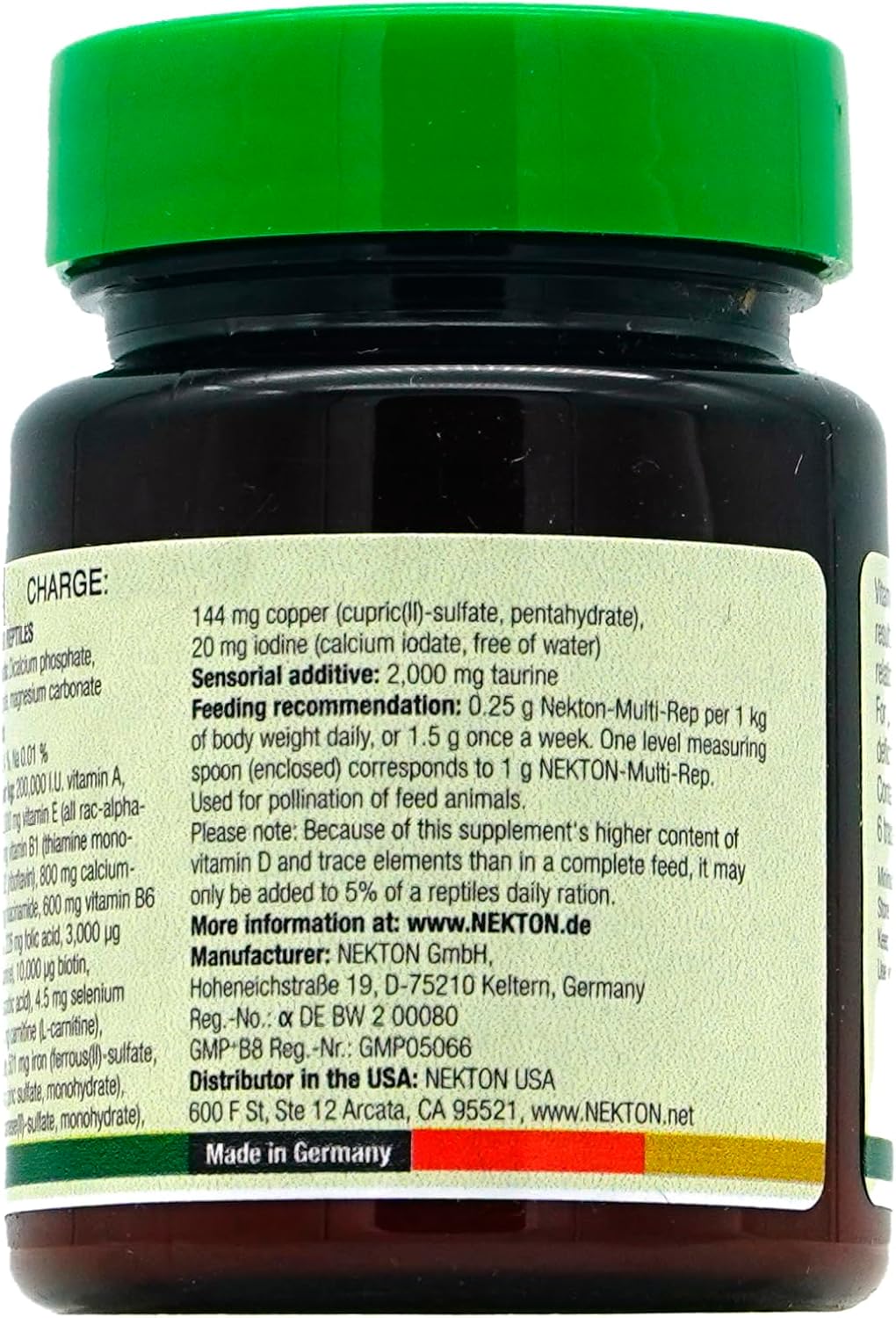 Nekton Multi-Rep Vitamins and Minerals for all Reptiles, 35gm,white
